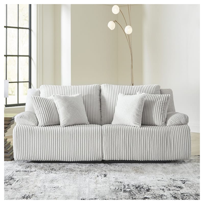 Signature Design by Ashley Top Tier 2-Piece Reclining Sectional Loveseat - 92"W x 40"D x 41"H - Grey