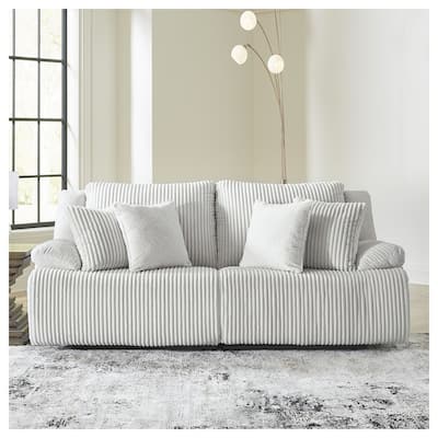 Signature Design by Ashley Top Tier 2-Piece Reclining Sectional Loveseat - 92"W x 40"D x 41"H