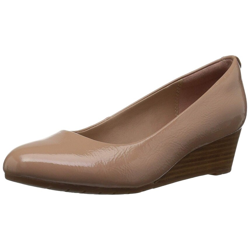 clarks vendra bloom wedge pump