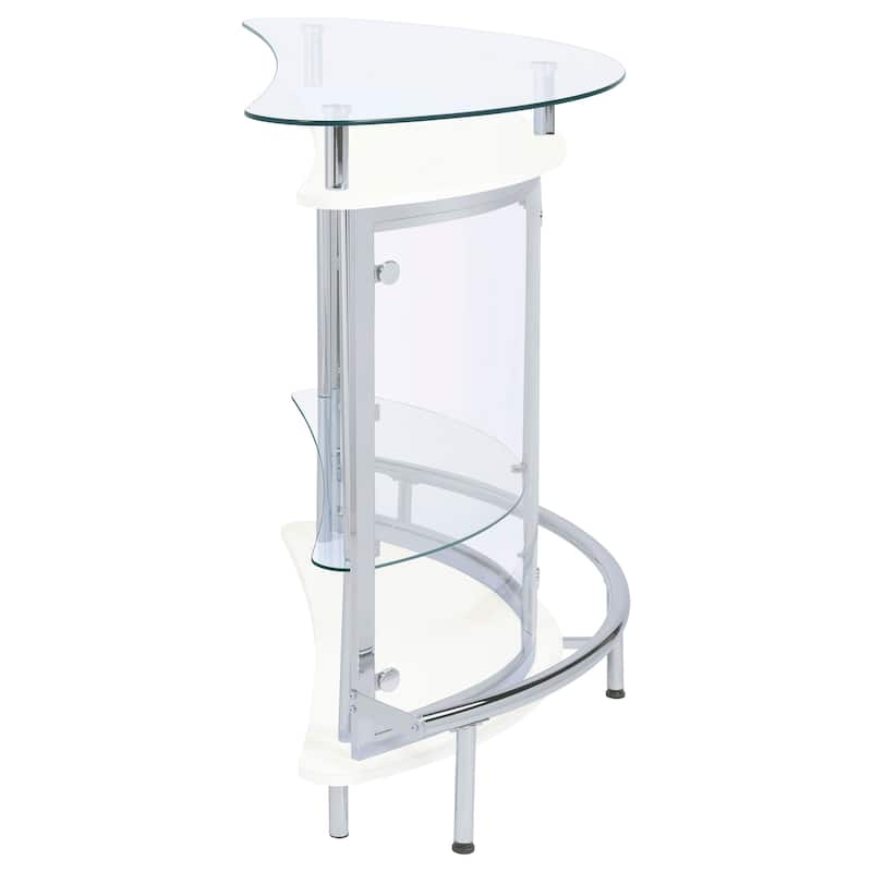 Amarillo Freestanding Glass Top Home Bar Wine Cabinet