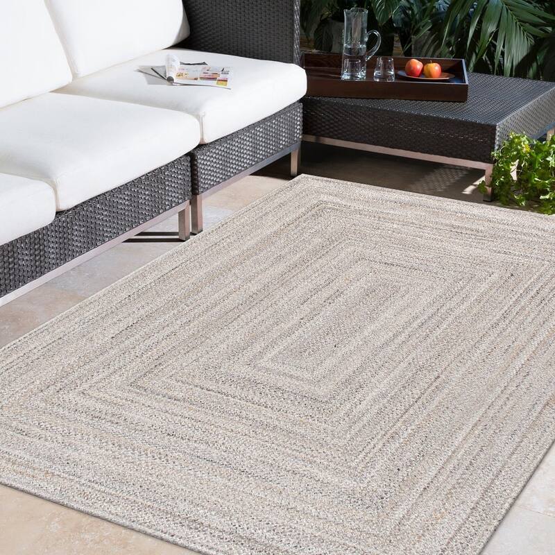 Pasargad Home Lagos Braided Indoor/Outdoor Area Rug