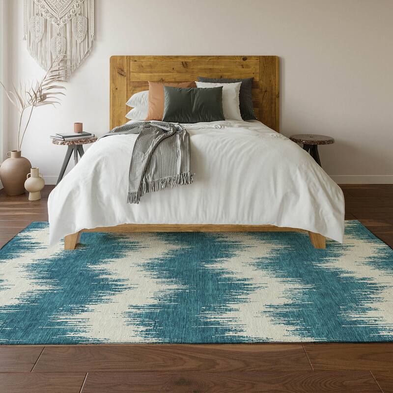 Premium Washable Super Soft Farmhouse Chevron Mayfield Rug