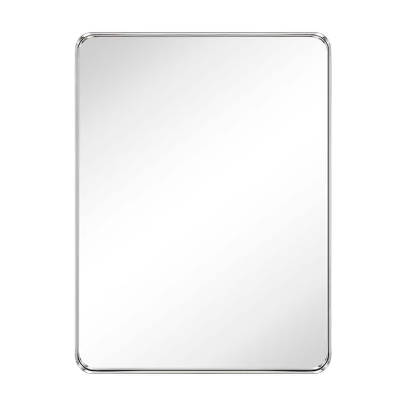 TEHOME Arthers Stainless Steel Metal Bathroom Vanity Wall Mirror