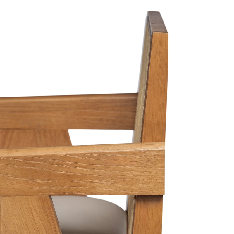 Mid-Century Modern Cane Plastic Backrest Bar Stool, Fabric Upholstered Dining Chair with Rubberwood Frame, Set of 2