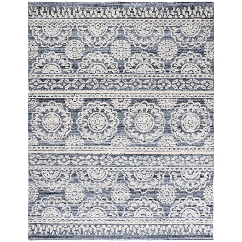SAFAVIEH Handmade Metro Lidija Rug - 8' x 10' - Grey/Ivory