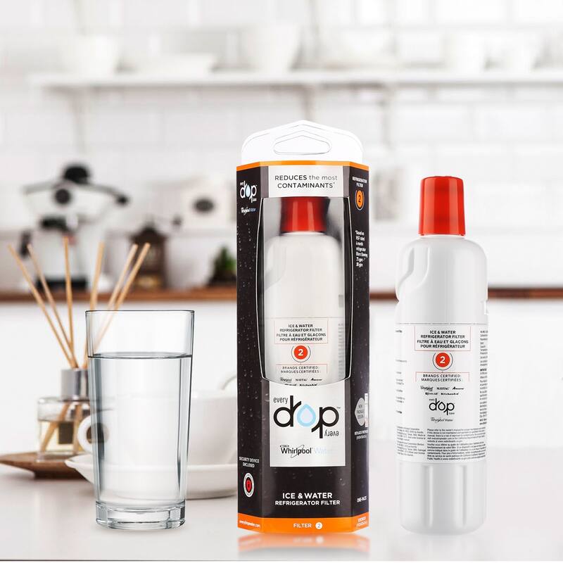 Whirlpool Filter 2, Whirlpool P9RFWB2L, W10413645 PUR Compatible Refrigerator Water Filter 3