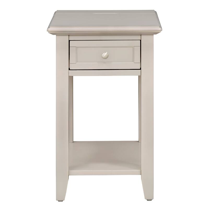 Zayden 1-drawer Side Table with Charging Station by iNSPIRE Q Bold