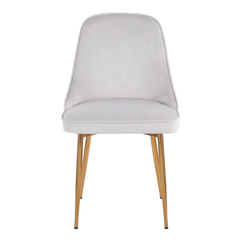 Silver Orchid Naldi Contemporary-Glam Velvet Dining Chair (Set of 2)