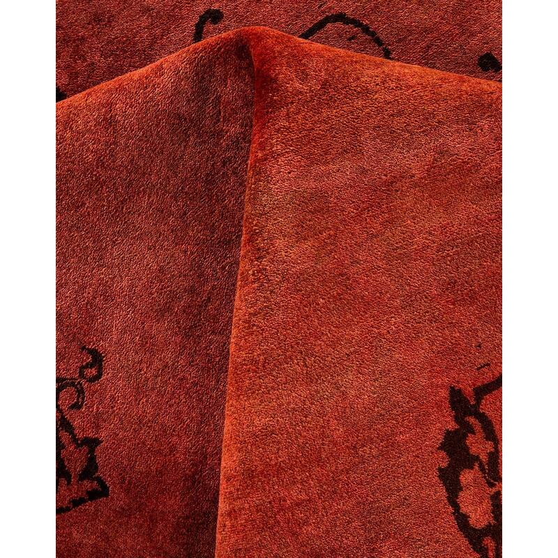 Fine Vibrance, One-of-a-Kind Hand-Knotted Area Rug - Pink, 9' 1" x 12' 5" - 9' 1" x 12' 5"