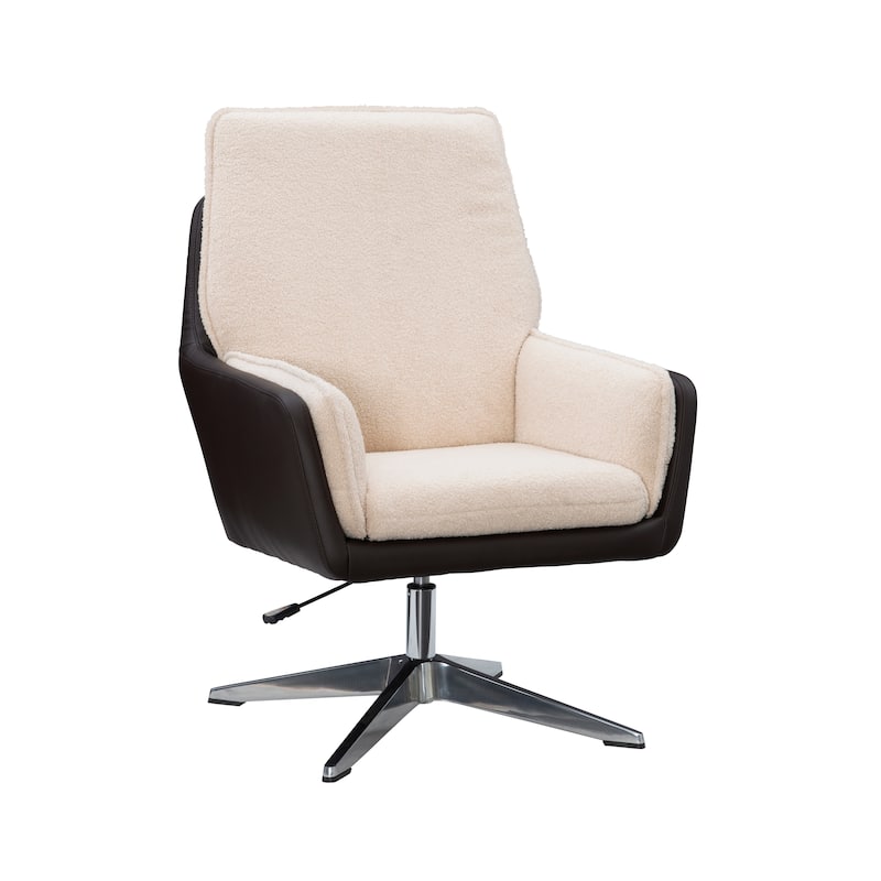 Marcia Swivel Sherpa Chair Accent Chair