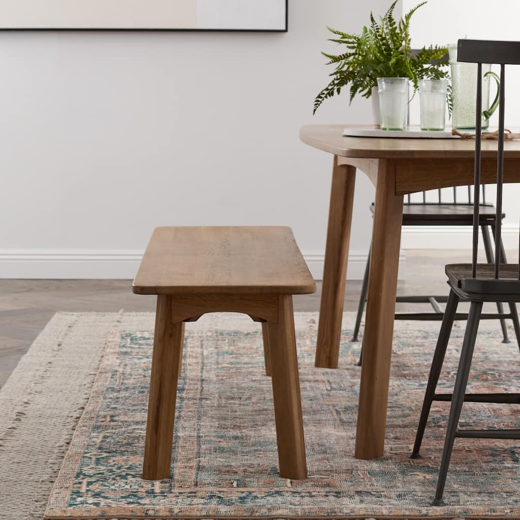 New Heights Hebgen Oak Dining Bench