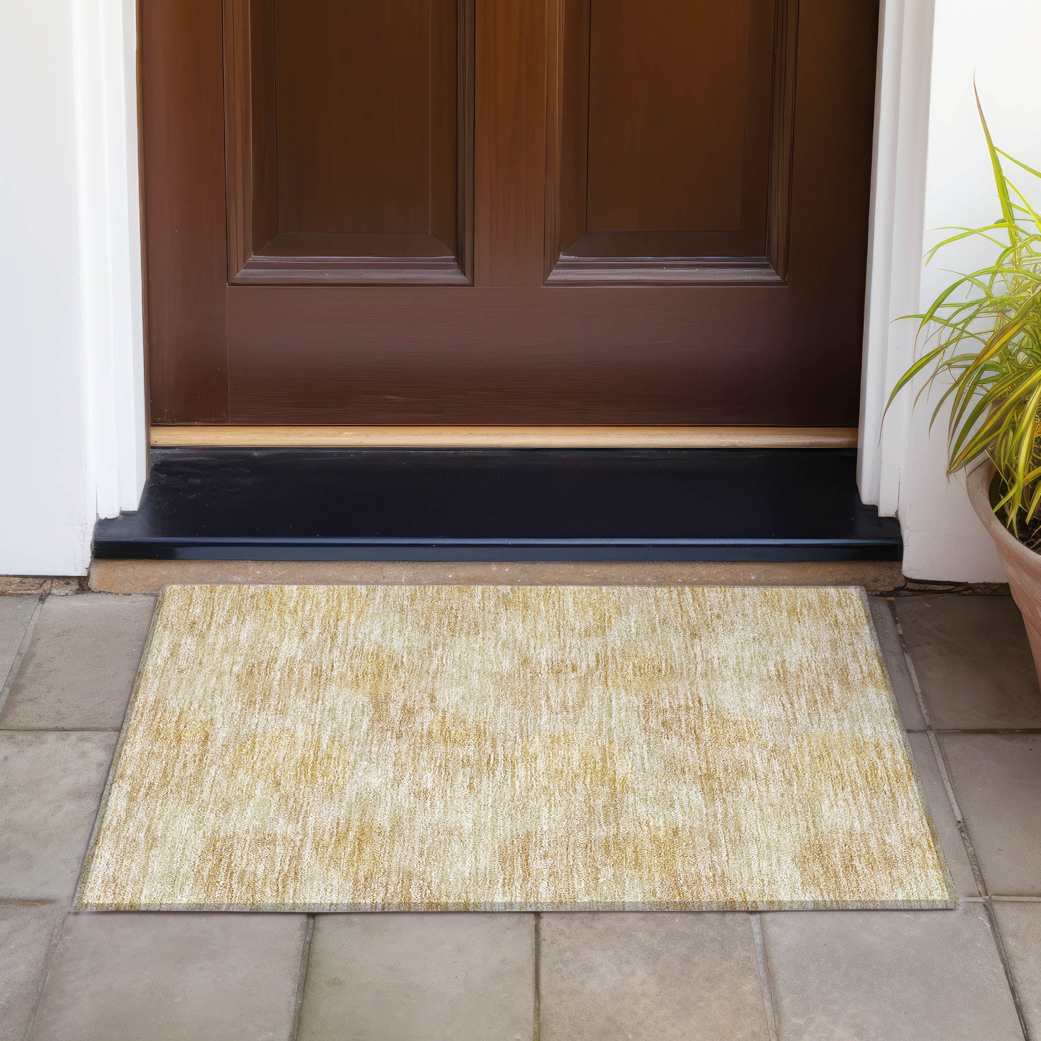 Machine Washable Indoor/ Outdoor Boho Sphere Chantille Rug