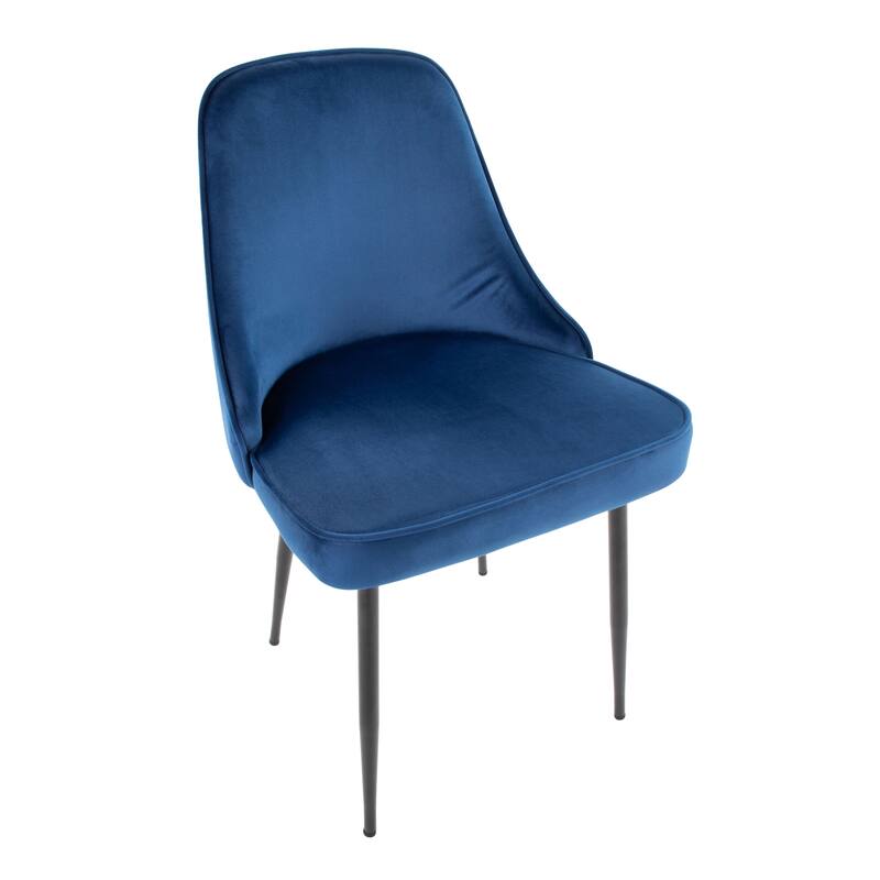 Silver Orchid Naldi Contemporary-Glam Velvet Dining Chair (Set of 2)