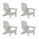 Laguna Folding Poly Eco-Friendly All Weather Outdoor Adirondack Chair (Set of 4)