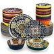 preview thumbnail 10 of 8, vancasso Bohemian Porcelain Pattern Dinnerware Set 48 Piece