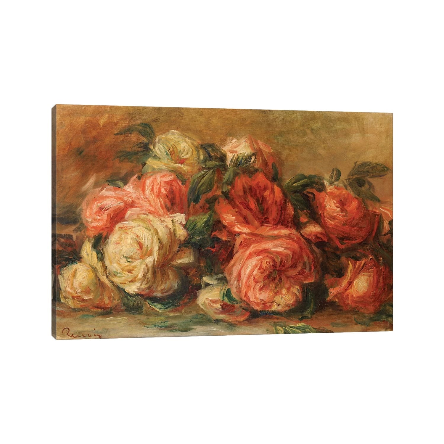 iCanvas "Discarded Roses " by Pierre-Auguste Renoir Canvas Print