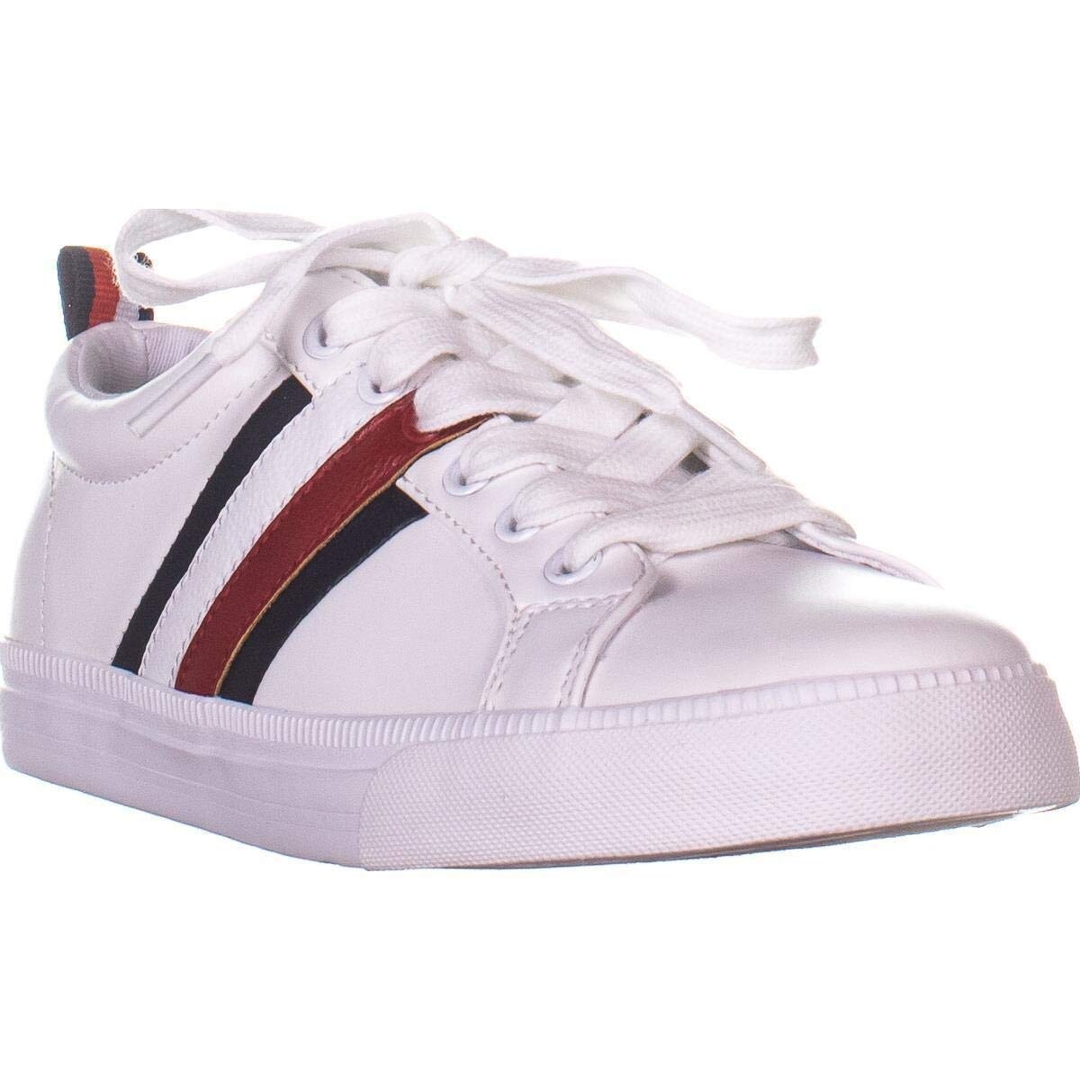 tommy hilfiger canvas lace up trainers