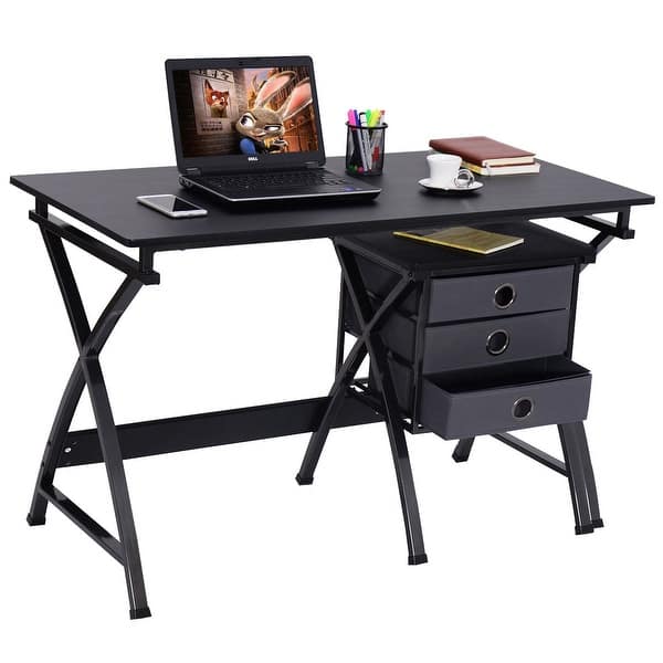 Shop Costway Computer Desk Pc Laptop Writing Table Home Office