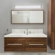 preview thumbnail 2 of 10, Glamour LED 49 inch Vanity Fixture Brushed Nickel Finish CCT Selectable 3K/4K/5K - Brushed Nickel