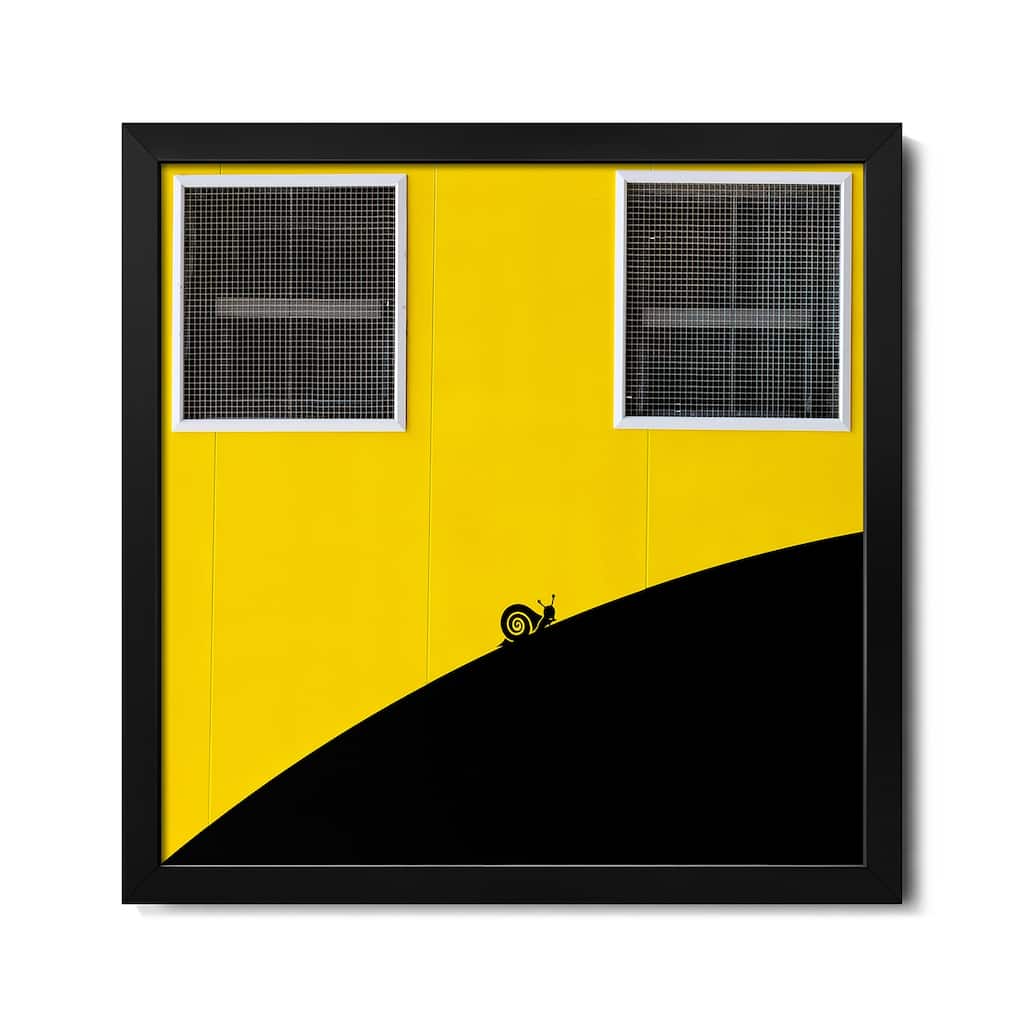 Un Caracol Aventurero Premium Framed Poster by Paco Palazon