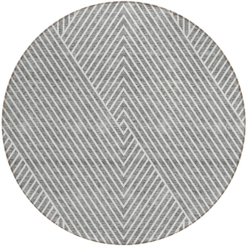 HomeRoots Geometric Transitional Rectangle Outdoor Rug