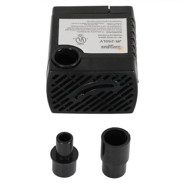Sunnydaze Low-Voltage Electric Fountain Pump with Transformer - 70 GPH