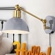 preview thumbnail 21 of 28, Hygge Swing Arm 1-Light Modern Midcentury Iron USB Charging Port LED Sconce, by JONATHAN Y Gray
