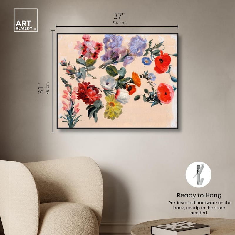 Summer Flowers Canvas by Art Remedy