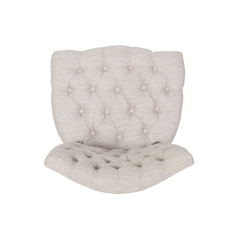 Crosswind Diamond Stitch Fabric Dining Chair by Christopher Knight Home