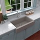 preview thumbnail 6 of 66, Karran Retrofit Farmhouse Quartz Single Bowl Kitchen Sink Kit