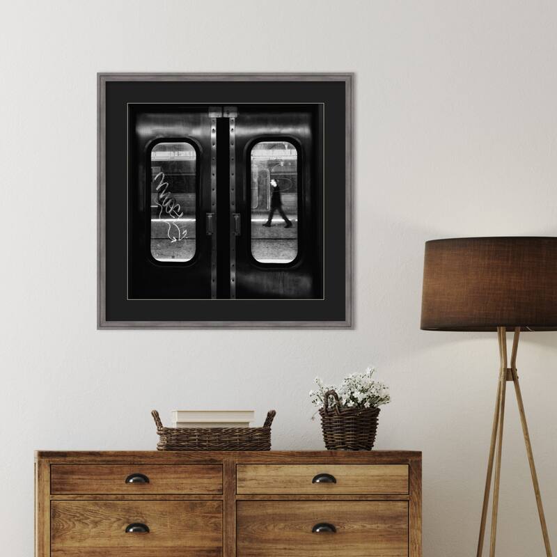 A Lonely Passage by Laura Mexia Wood Framed Wall Art Print