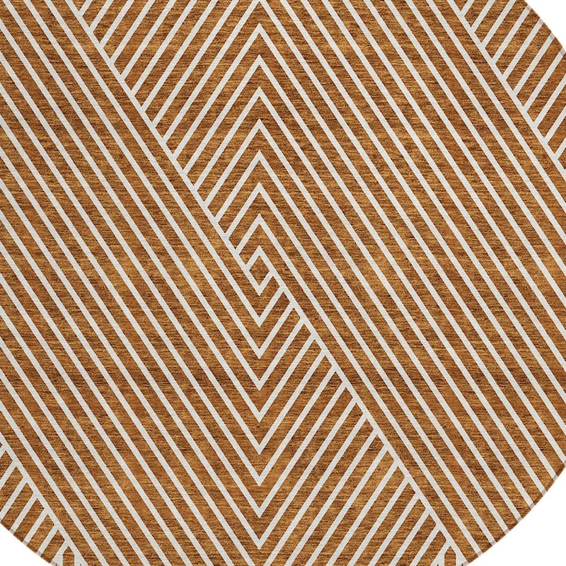 HomeRoots Geometric Transitional Rectangle Outdoor Rug