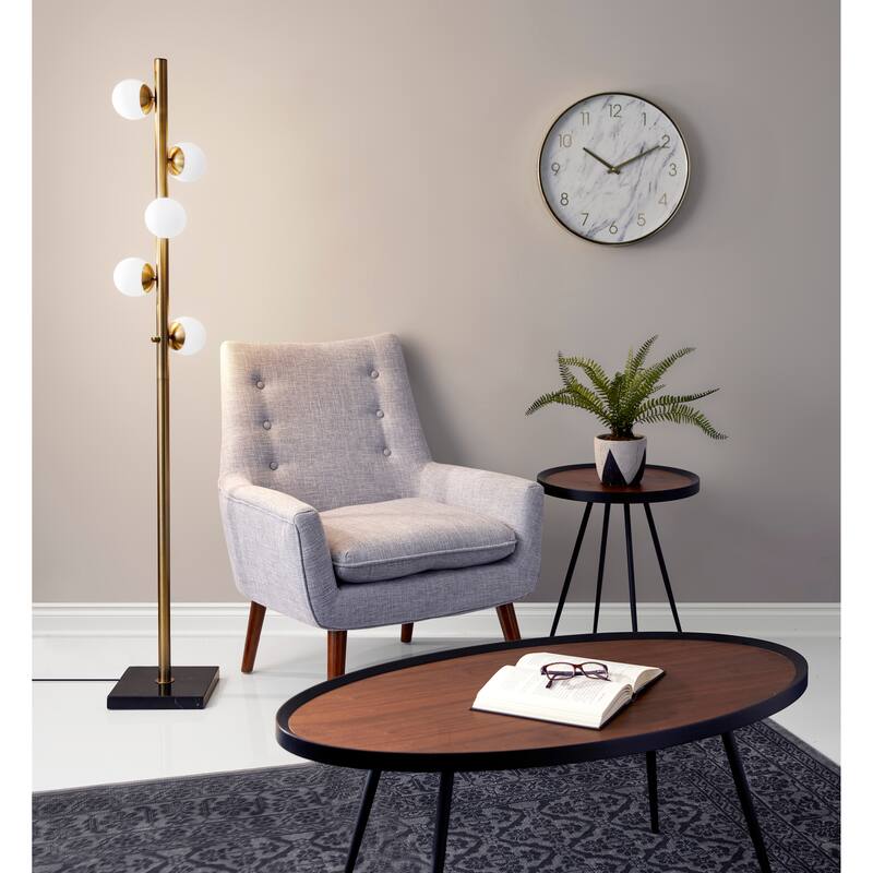 Adesso Doppler Antique Brass LED Tree Lamp