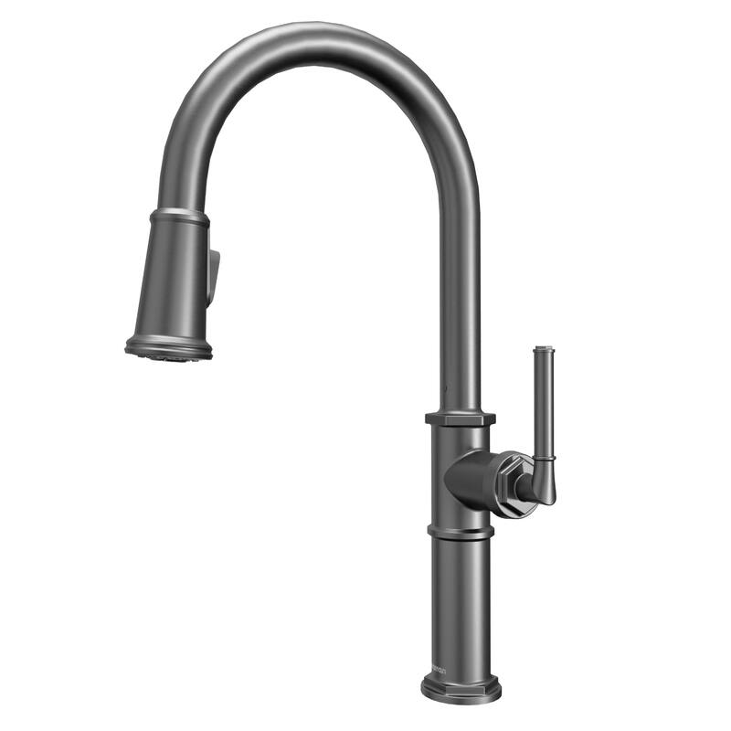 Karran Brampton KKF365 Single Handle Pull Down Sprayer Kitchen Faucet - Gunmetal Grey