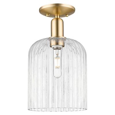 Innovations Lighting 716-1C-15-8 Bridal Veil Semi-Flush Bridal Veil 8"