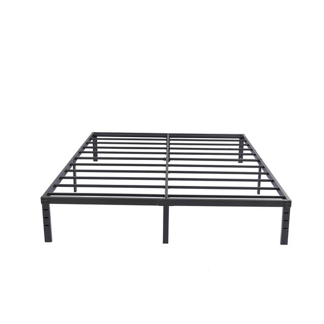 NNV 14" 3500 lbs Heavy Duty Bed Frame, Duty Steel Slat Metal Bed Frame