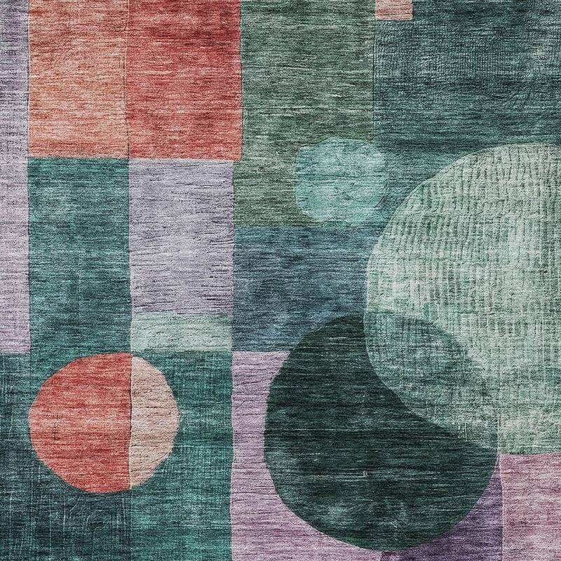 HomeRoots Geometric Transitional Rectangle Outdoor Rug