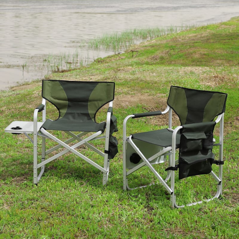2-piece Folding Lightweight Oversized Directors' Chairs