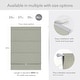preview thumbnail 7 of 5, GoDear Design 99.99% Blackout Magnetic Roman Shades, No Drill Cordless Woven Fabric Blinds - 23", 37", 35", 46" W, Gainsboro