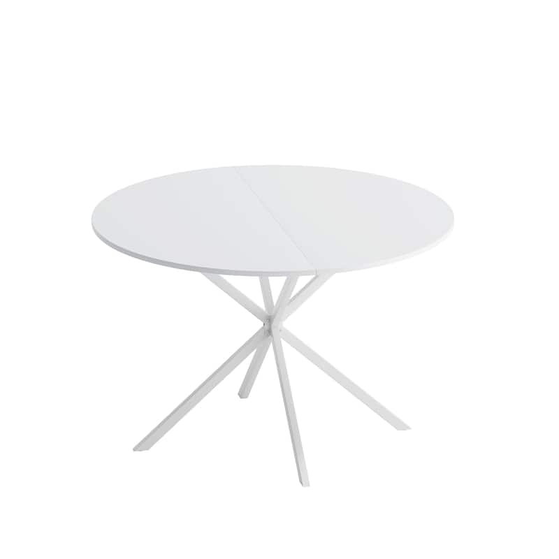 47.24'' Modern Cross Leg Round Dining Table