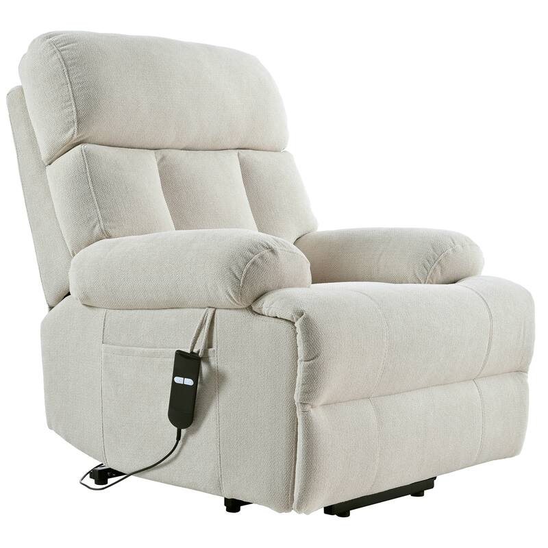 133.8" Chenille 4-Seat Sofa with Bolster Arms & Deep Cushions