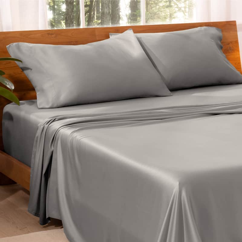 Bare Home TENCEL™ Lyocell Sheet Set - Queen - Light Grey