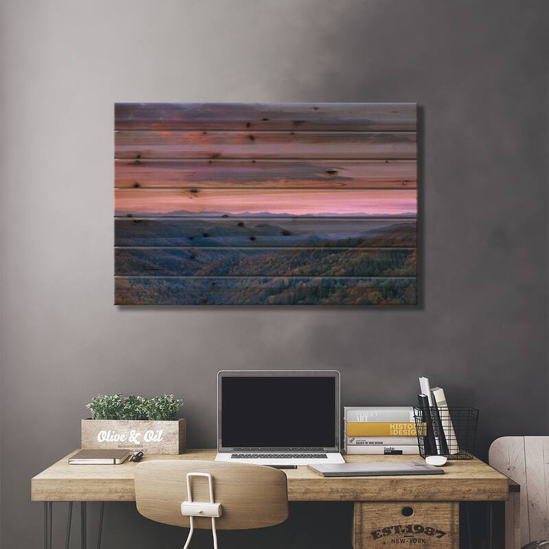Newfound Gap, Great Smoky Mountains National Park, North Carolina Print On Wood by Tim Fitzharris - Multi-Color