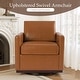 preview thumbnail 97 of 154, Set of 2 Modern Swivel Accent Armchairs Upholstered Arm Chairs