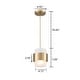 preview thumbnail 3 of 5, Syros Modern Pendant Light Industrial Mini Cylinder w/ Glass Shade
