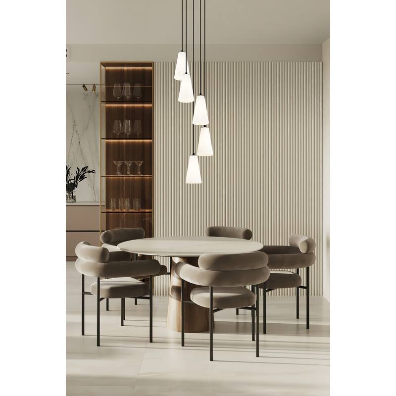 Z-Lite 3043P6-5R Farrell 5 Light 12" Wide Chandelier