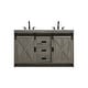 preview thumbnail 104 of 114, Everett Double Bathroom Vanity Rustic Grey - 54"