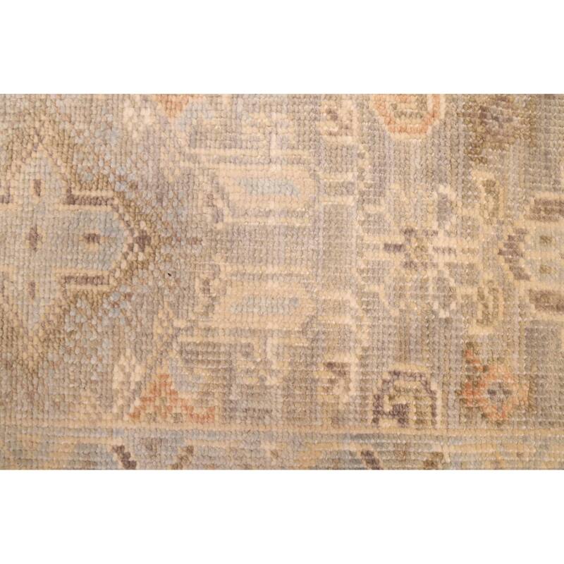ECARPETGALLERY Hand-knotted Kavya Oushak Grey Wool Rug - 9'0 x 12'0