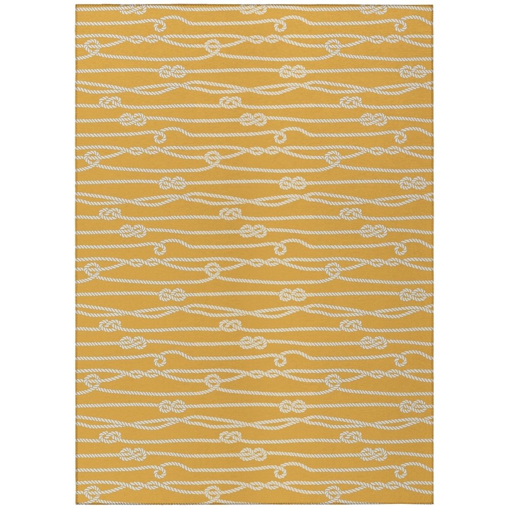 Indoor/Outdoor Harpswell Ocean Rope Washable Rug