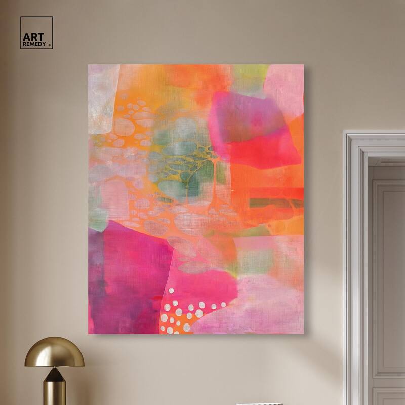 Garnet Gleam II Canvas by Art Remedy, Gallery Wrapped